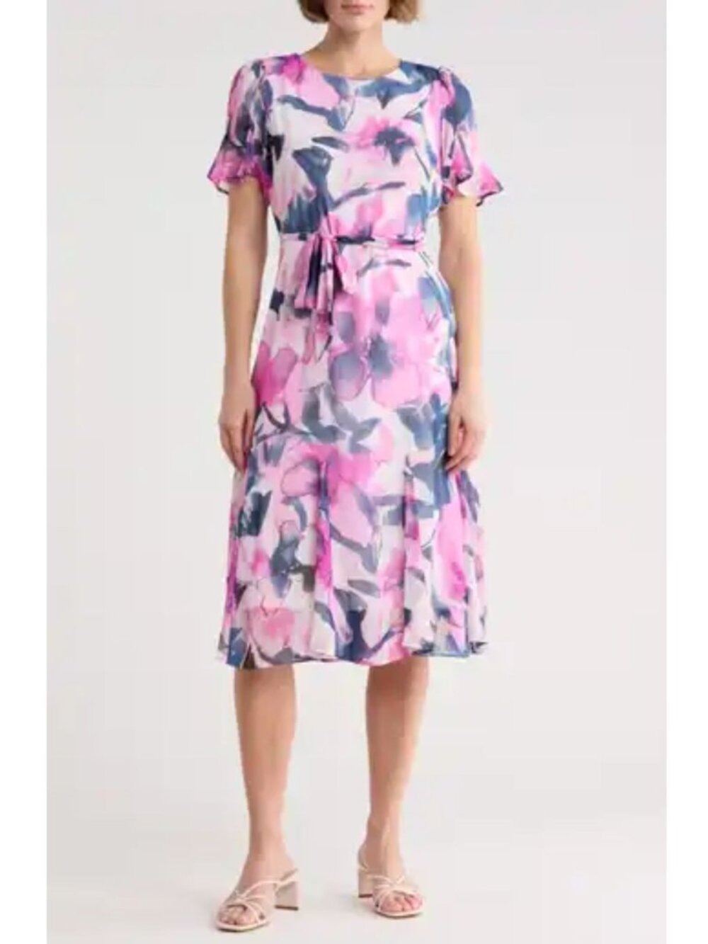 NWT DKNY Watercolor Midi Dress Size 6